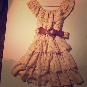 RACHAEL & CHLOE Kids, Belted Dress fully L…